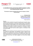 La temática de las ponencias del III Congreso Latina de