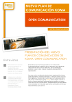 open communication nuevo plan de comunicación koma