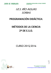 programacion metodos ciencia 2015-16 - IES Río Aguas