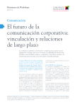El futuro de la comunicación corporativa: vinculación y relaciones