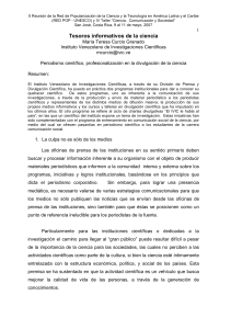 Tesoros informativos de la ciencia