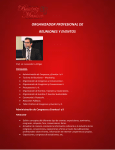 ORGANIZADOR PROFESIONAL DE REUNIONES Y EVENTOS