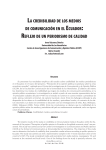 LA CREDIBILIDAD DE LOS MEDIOS DE COMUNICACIóN EN EL