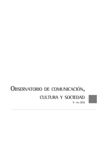 oBservatorio De ComuniCaCión Cultura y soCieDaD