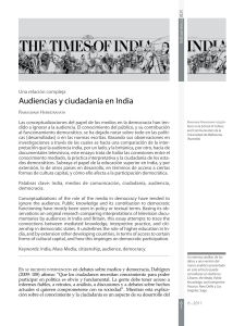 Una relación compleja | Audiencias y ciudadanía en India
