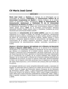 CV María José Canel