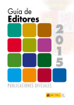 Guía de editores. Publicaciones oficiales 2015