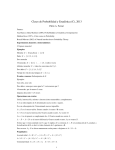 Clases de Probabilidad y Estadıstica (C), 2013