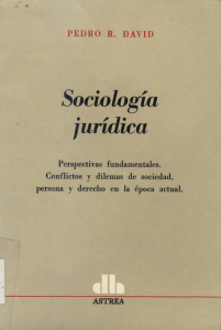 Sociologia Juridica - David, Pedro R.