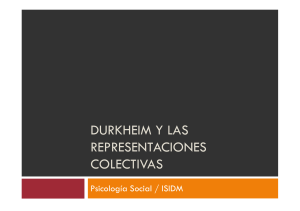 durkheim y las representaciones colectivas