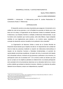 DESARROLLO SOCIAL Y JUSTICIA RESTAURATIVA Martha FRÍAS