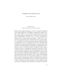 El deporte como ejercicio social