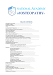 National Academy of Osteopathy
