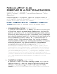 Política de UMHS 01-03-003 COBERTURA DE LA ASISTENCIA
