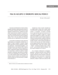 Editorial MAL DE ASCLEPIO O SÍNDROME
