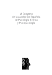 Libro de Actas del VI Congreso AEPCP, celebrado en Huelva en Nov