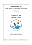 proceedings of the north american veterinary conference
