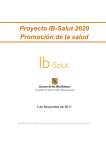 proyecto ib-salut 2020. promoción de la salud