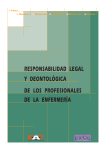 Responsabilidad legal y deontología de los