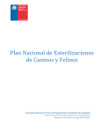 Plan Nacional de Esterilizaciones de Caninos y Felinos