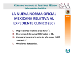 la nueva norma oficial mexicana relativa al expediente clinico