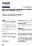 Desnutrición y factores que influyen en la ingesta de alimentos en