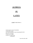 alergia al latex - Sociedad Argentina de Alergia e Inmunopatología