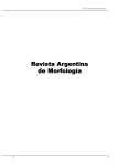 Volumen 2 numero 1 - Revista Argentina de Morfología