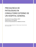 prevalencia de patologias en consultorio externo de un hospital