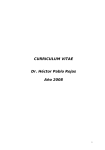 curricilum vitae - Dr. Hector Rojas