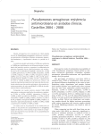 Pseudomonas aeruginosa: resistencia antimicrobiana en aislados