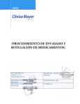 Procedimiento de envasado y rotulación de medicamentos