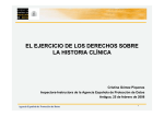 el ejercicio de los derechos sobre la historia clínica