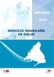 Memoria del Servicio Madrileño de Salud. Año 2013