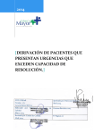 DERIVACIÓN DE PACIENTES QUE PRESENTAN URGENCIAS