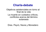 Charla-debate - Asociación Derecho a Morir Dignamente