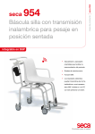 seca 954 Báscula silla con transmisión inalambrica para pesaje en