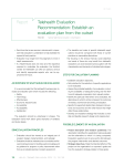 Telehealth Evaluation Recommendation: Establish an evaluation