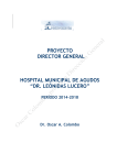 Proyecto 2014-2018. Dr. Oscar A. Colombo