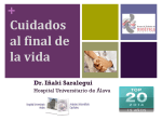 Atención al final de la vida: Presentación Iñaki Saralegui