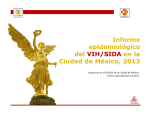 Informe epidemiológico del VIH/SIDA en la Ciudad de México, 2013