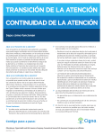 TRANSICIÓN DE LA ATENCIÓN CONTINUIDAD DE LA ATENCIÓN