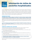 Información de visitas de pacientes hospitalizados