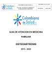 osteoartrosis - Colombiana de Salud