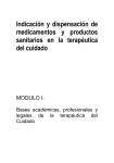 Indicación y dispensación de medicamentos y productos sanitarios