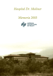 Hospital Dr. Moliner Memoria 2003