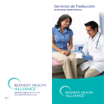 Servicios de Traducción - Kennedy Health Alliance
