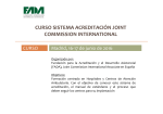 Curso sistema Acreditación Joint Commission International
