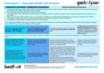 Gastrolyzer™ - Hydrogen Breath Test Protocol