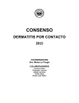 Consenso sobre Dermatitis por Contacto. Actualización 2015